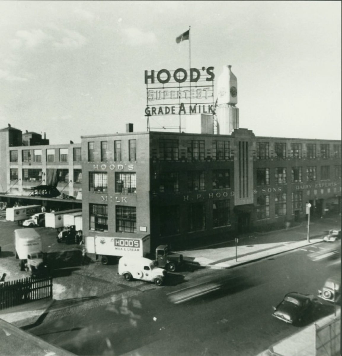 Historic H.P. Hood dairy building in Charlestown